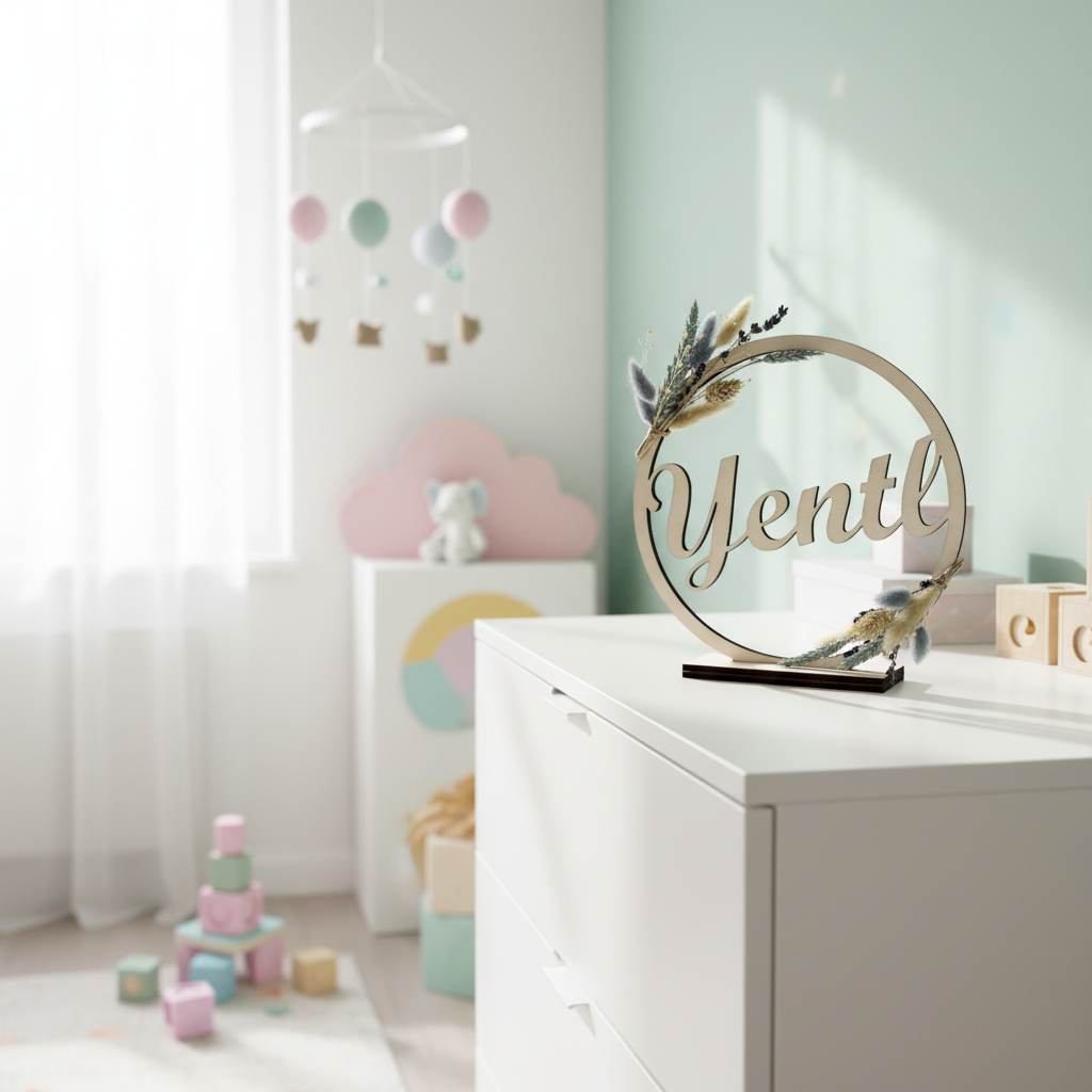 Naamcirkel in kinderkamer