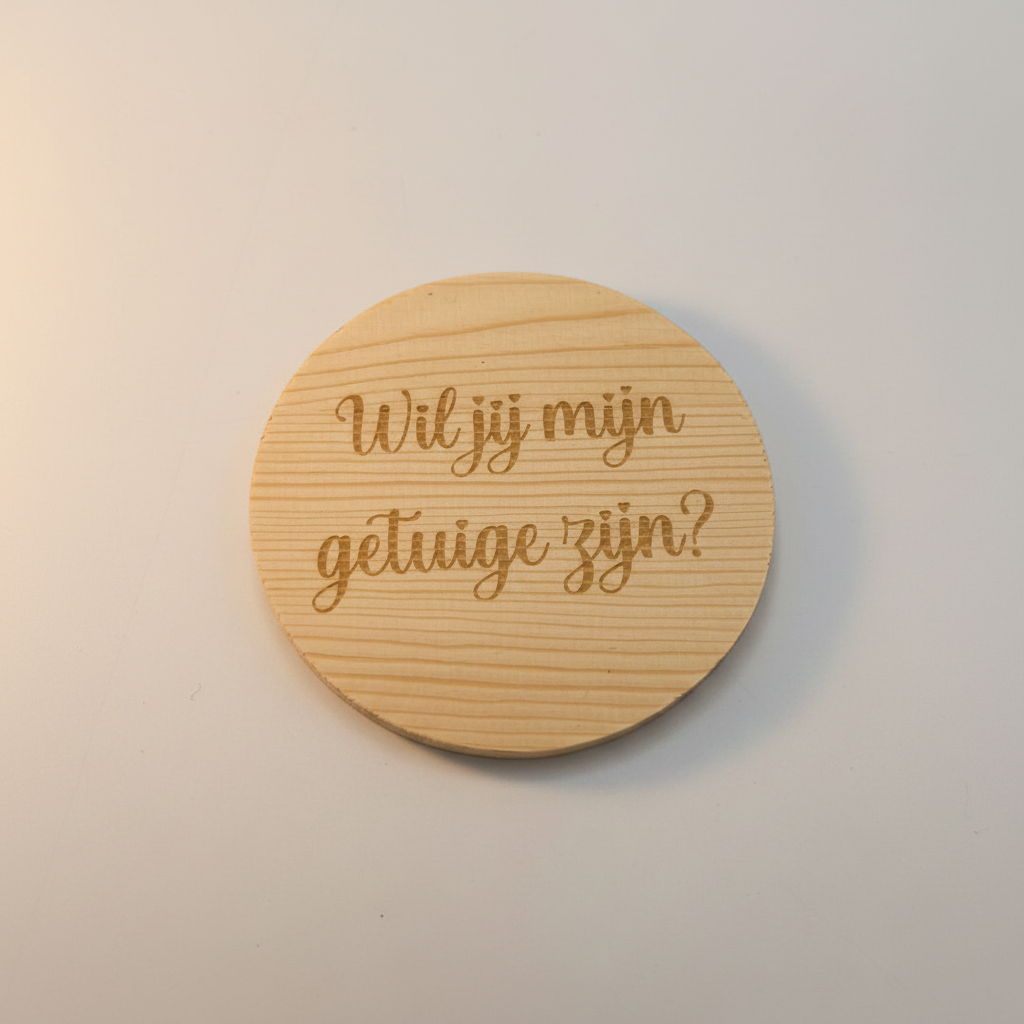 Onderlegger getuige plat