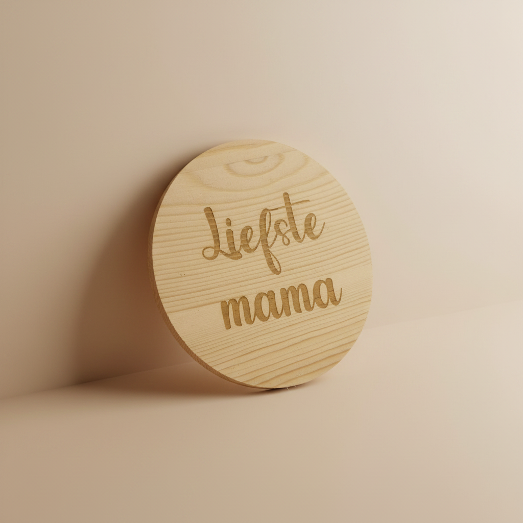 Onderlegger Liefste mama rechtop
