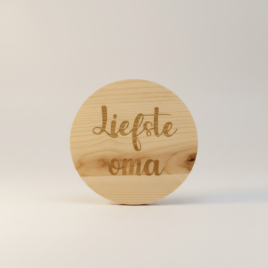 Onderlegger Liefste oma rechtop