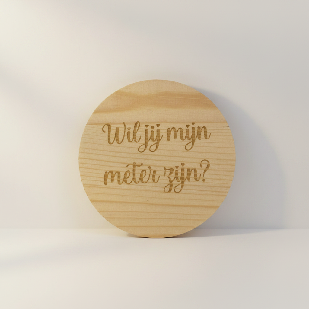 Onderlegger meter rechtop