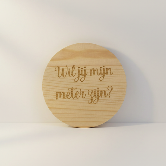 Onderlegger meter rechtop