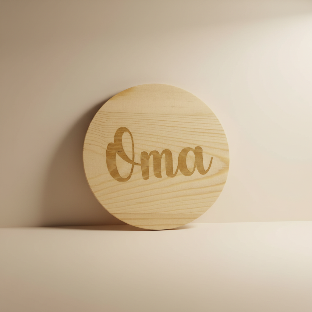 Onderlegger Oma rechtop