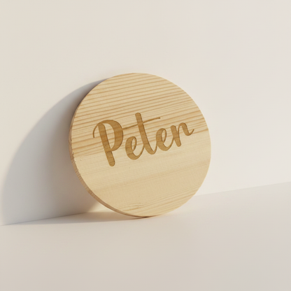 Onderlegger Peter rechtop