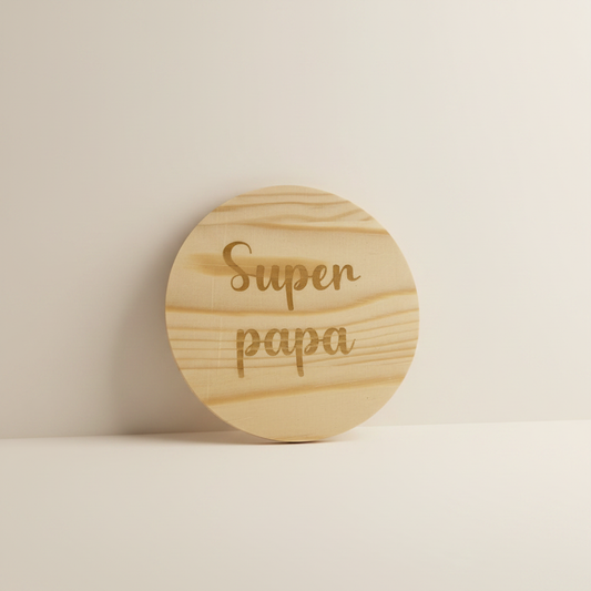 Onderlegger Super papa rechtop