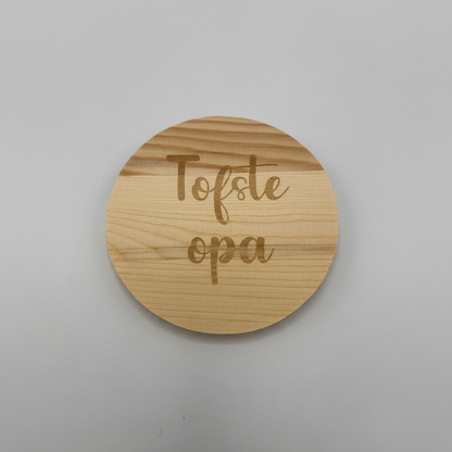 Onderlegger Tofste opa plat