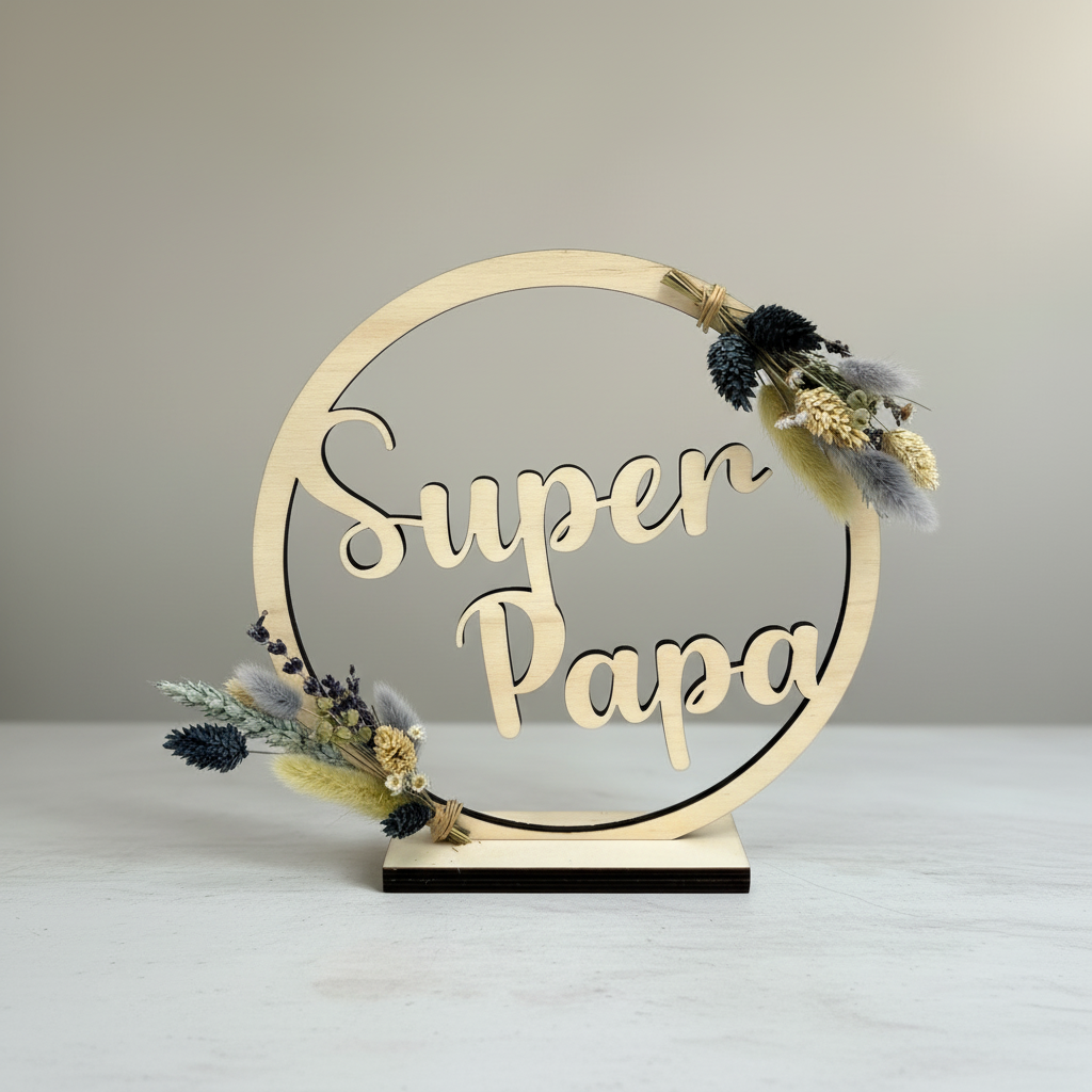 Super Papa bloemencirkel - bewerkt